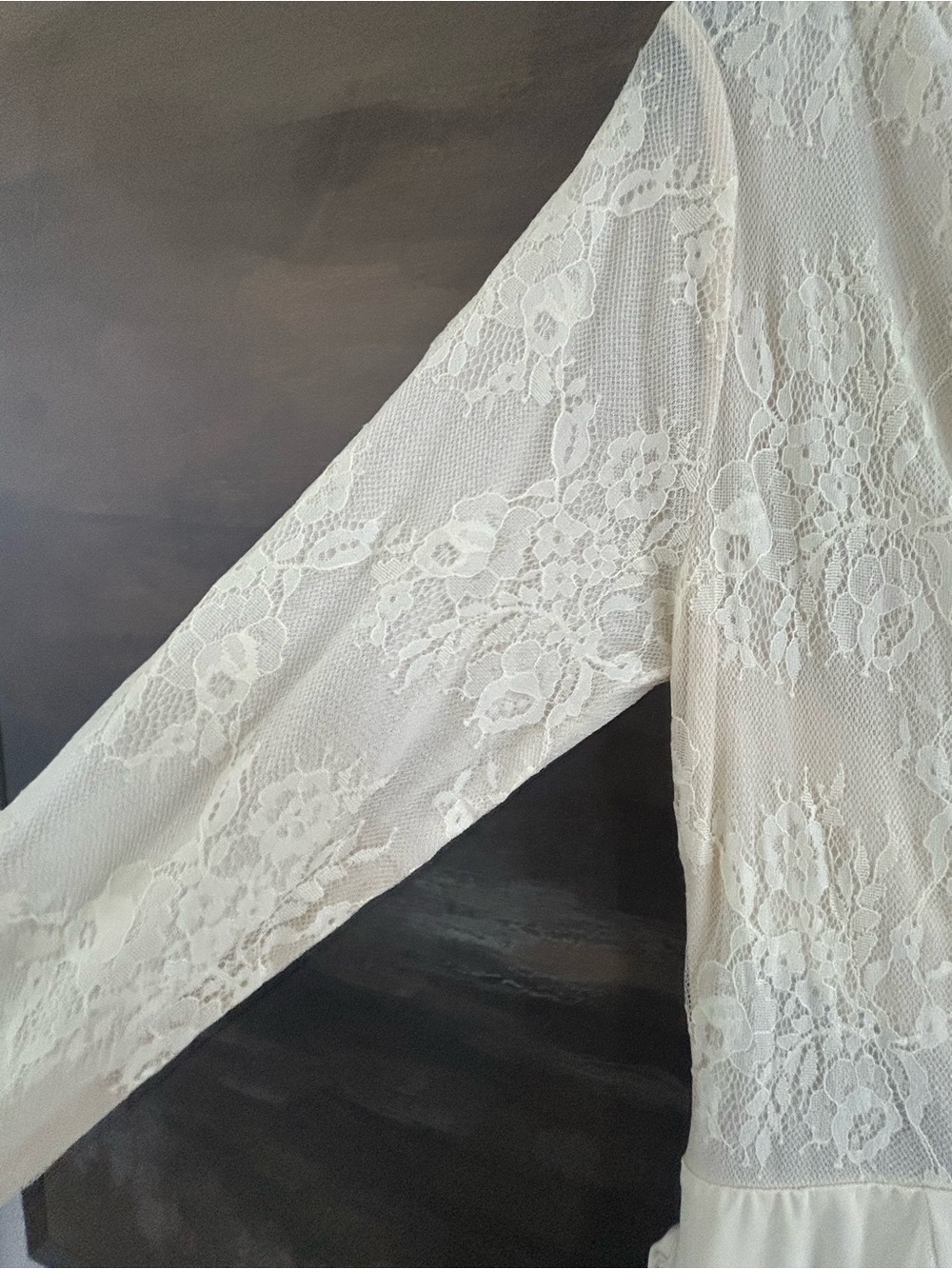 NWT Lulus Nadina Pale Yellow Lace Long Sleeve Maxi Dress - Picture 15 of 16